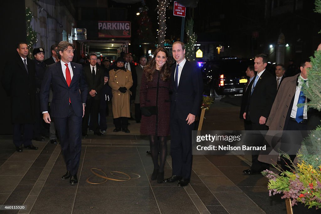 The Duke And Duchess Of Cambridge Arrive In New York