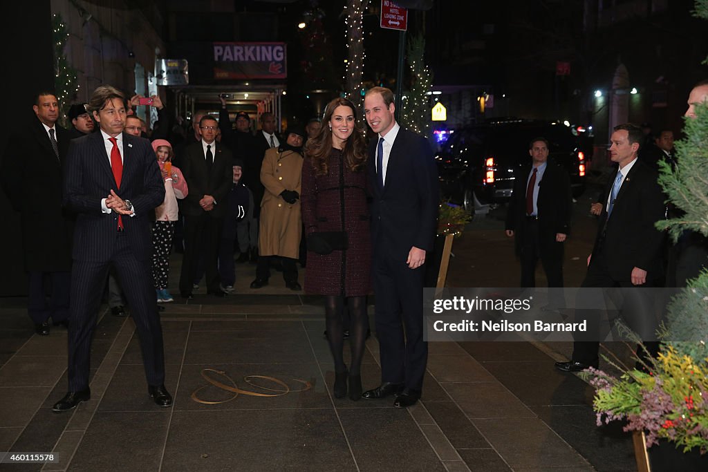 The Duke And Duchess Of Cambridge Arrive In New York