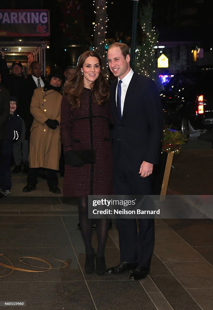 The Duke And Duchess Of Cambridge Arrive In New York