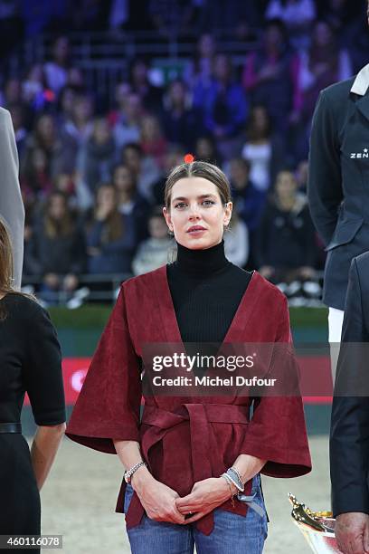 Charlotte Casiraghi attends the Gucci Paris Master Day 4 on December 7, 2014 in Villepinte, France.