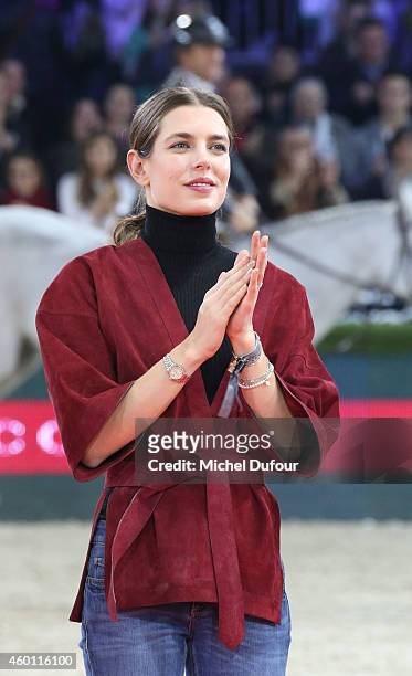 Charlotte Casiraghi attends the Gucci Paris Master Day 4 on December 7, 2014 in Villepinte, France.