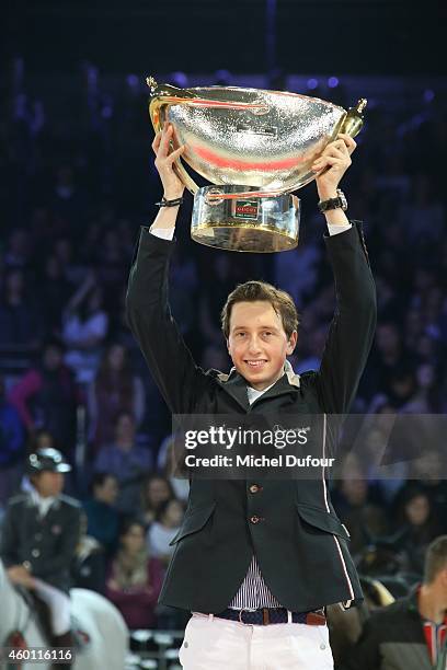 Martin Fuchs winner of the Gucci Paris Master Grand Prix Day 4 on December 7, 2014 in Villepinte, France.