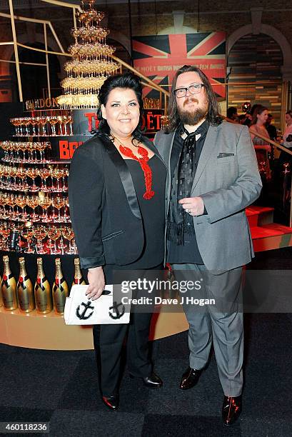 Jane Pollard and Iain Forsyth attend the Moet British Independent Film Awards 2014 at Old Billingsgate Market on December 7, 2014 in London, England.