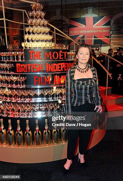 Lesley Manville attends the Moet British Independent Film Awards 2014 at Old Billingsgate Market on December 7, 2014 in London, England.