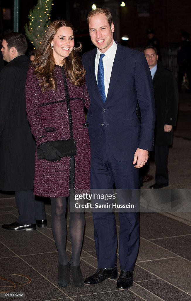 The Duke And Duchess Of Cambridge Arrive In New York