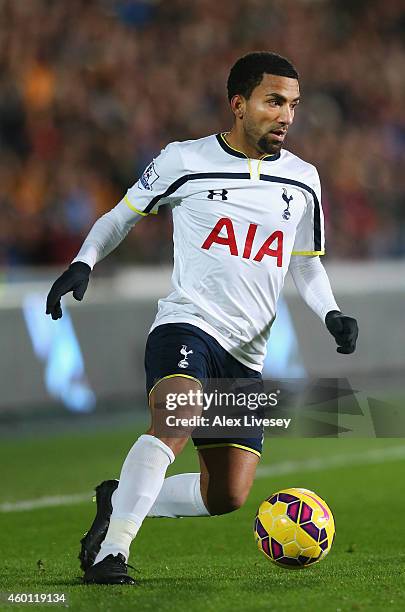 Aaron Lennon of Tottenham Hotspur during the Barclays Premier League match between Hull City and Tottenham Hotspur at KC Stadium on November 23, 2014...