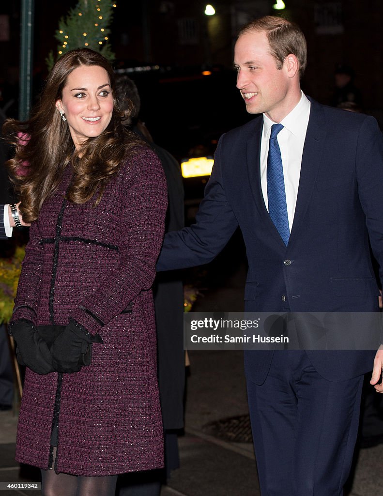 The Duke And Duchess Of Cambridge Arrive In New York