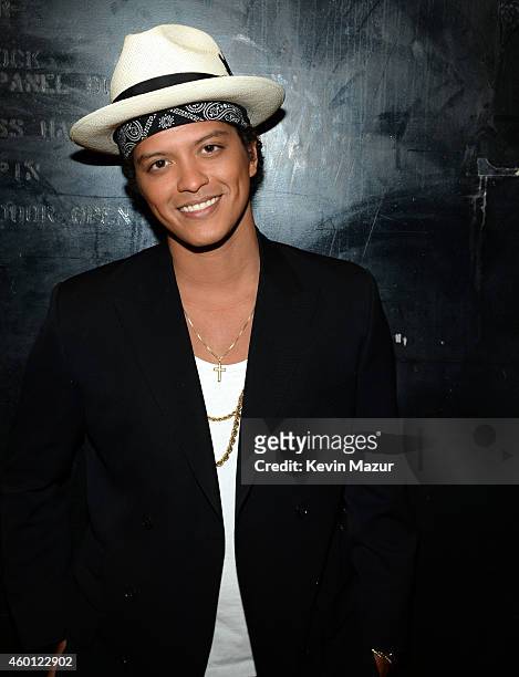 Bruno Mars attends the 37th Annual Kennedy Center Honors at The John F. Kennedy Center for Performing Arts on December 7, 2014 in Washington, DC.