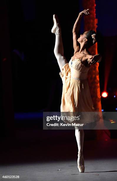 Misty Copeland performs onstage at the 37th Annual Kennedy Center Honors at The John F. Kennedy Center for Performing Arts on December 7, 2014 in...