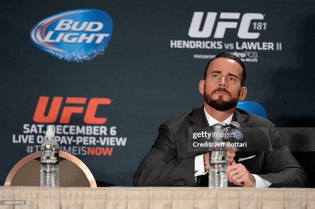 UFC 181 - Hendricks v Lawler - Post Fight Press Conference