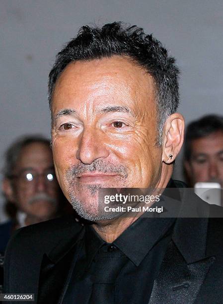 Bruce Springsteen arrives at the 37th Annual Kennedy Center Honors at the John F. Kennedy Center for the Performing Arts on December 7, 2014 in...