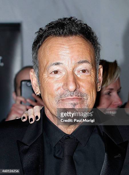 Bruce Springsteen arrives at the 37th Annual Kennedy Center Honors at the John F. Kennedy Center for the Performing Arts on December 7, 2014 in...