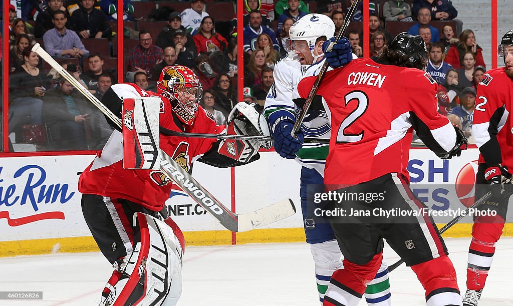 Vancouver Canucks v Ottawa Senators