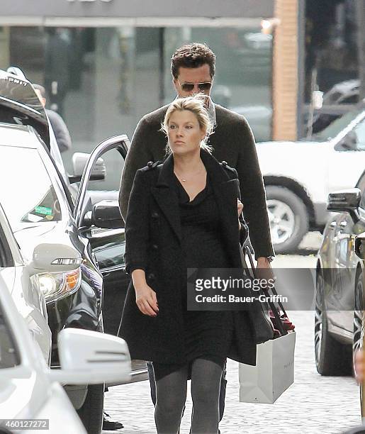 Ali Larter and Hayes MacArthur are seen on December 07, 2014 in Los Angeles, California.
