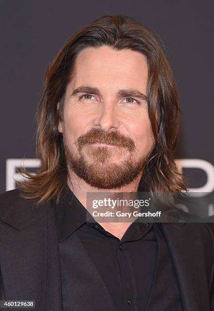 Actor Christian Bale attends the "Exodus: Gods And Kings" New York Premiere at Brooklyn Museum on December 7, 2014 in New York City.