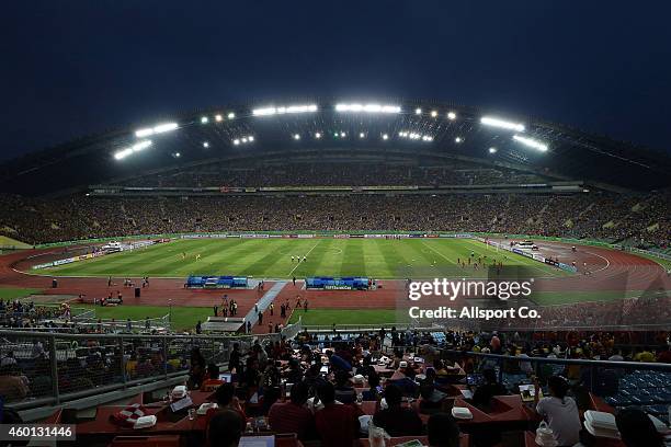 General view of the stadium during the 2014 AFF Suzuki Cup semi final 1st leg match between Malaysia and Vietnam at Shah Alam Stadium on December 07,...