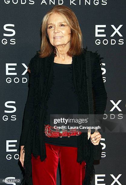 Gloria Steinem attends the "Exodus: Gods And Kings" New York Premiere at Brooklyn Museum on December 7, 2014 in New York City.