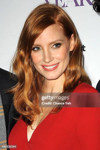 Jessica Chastain attends "A Most Violent Year" New York Premiere at Florence Gould Hall on December 7, 2014 in New York City.