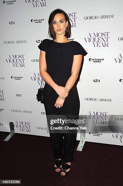 Sophie Auster attends "A Most Violent Year" New York Premiere at Florence Gould Hall on December 7, 2014 in New York City.