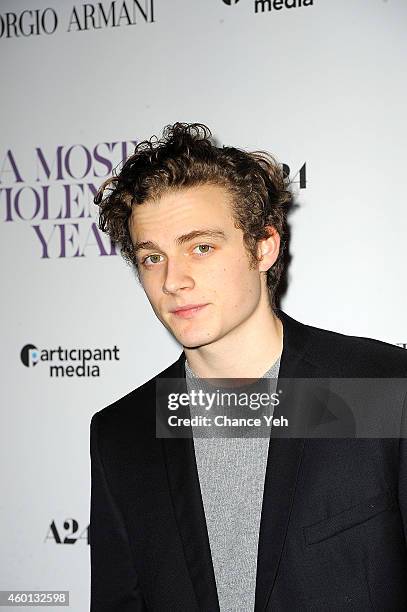 Ben Rosenfield attends "A Most Violent Year" New York Premiere at Florence Gould Hall on December 7, 2014 in New York City.