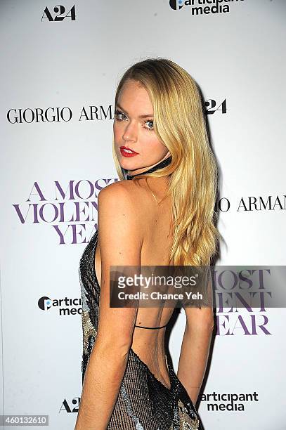 Lindsay Ellingson attends "A Most Violent Year" New York Premiere at Florence Gould Hall on December 7, 2014 in New York City.