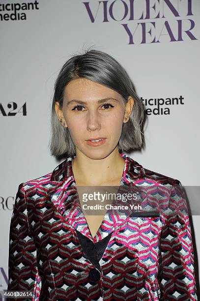 Zosia Mamet attends "A Most Violent Year" New York Premiere at Florence Gould Hall on December 7, 2014 in New York City.