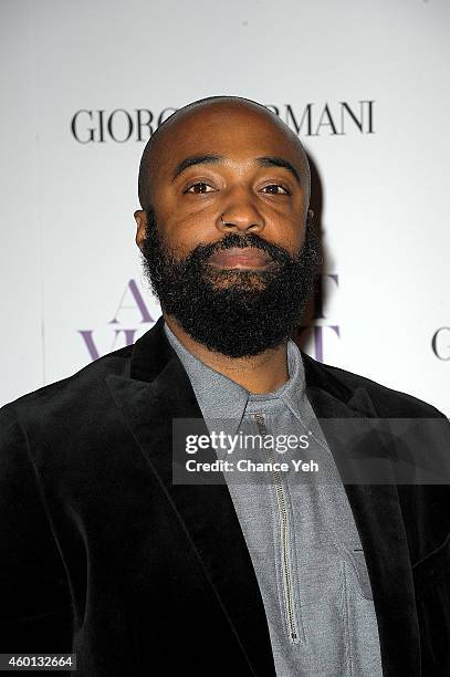 Cinematographer Bradford Young attends "A Most Violent Year" New York Premiere at Florence Gould Hall on December 7, 2014 in New York City.