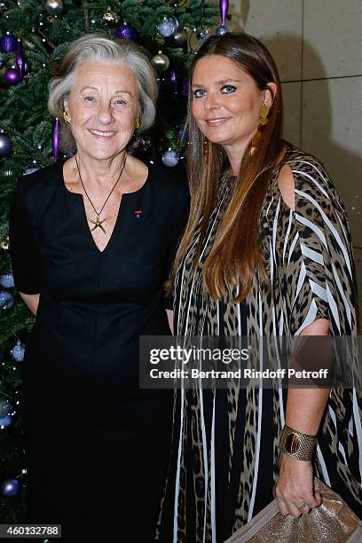 Countess Marina de Brantes and President of committee "Reve d'enfants 2014" Karin Rudnicki-Schlumberger attend the Matinee "Reve d'enfants" with...