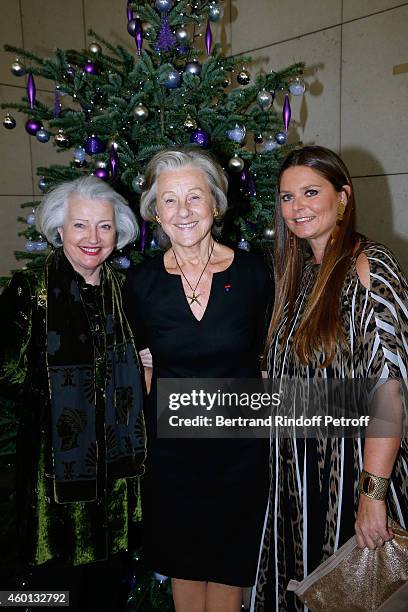 Marie-Therese Rose, Countess Marina de Brantes and President of committee "Reve d'enfants 2014" Karin Rudnicki-Schlumberger attend the Matinee "Reve...