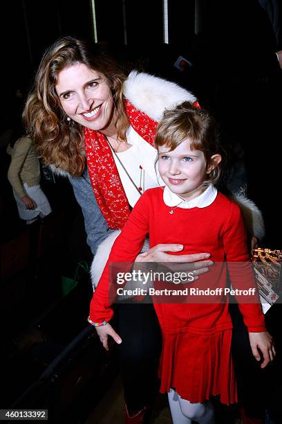 Illustrator and watercolorist Florine Asch and her daughter Iris attend the Matinee "Reve d'enfants" with Ballet "Casse Noisette". Organized by AROP...