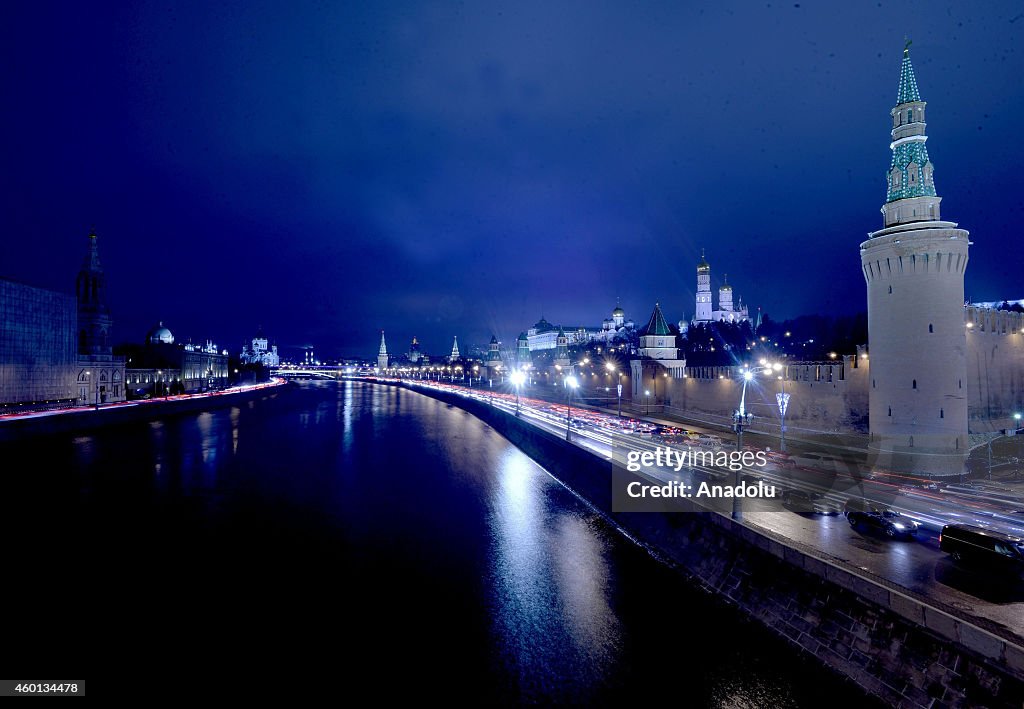 Reconstruction Works at the Spasskaya Tower in Moscow