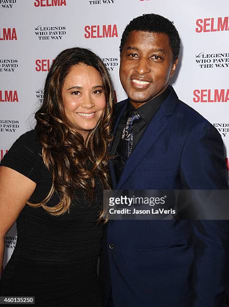 Kenneth "Babyface" Edmonds and Nicole Edmonds attend the "Selma" and the Legends Who Paved the Way gala at Bacara Resort on December 6, 2014 in...