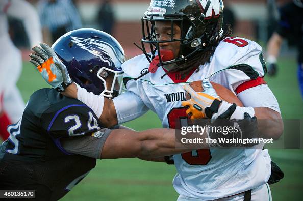 Jason Labbe Gonzaga Eagles Jason Labbe tries to stop HD Woodson Warriors wide ...