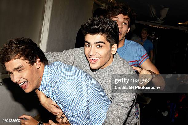 Pop band One Direction are photographed on May 9, 2012 in London, England.