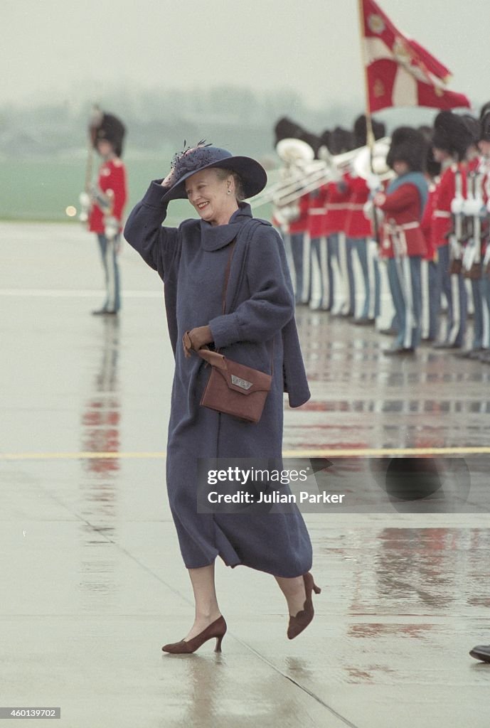 State visit to Denmark, by King Hussien, and Queen Noor of Jordan