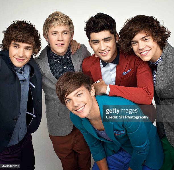 Pop band One Direction are photographed on December 21, 2010 in London, England.