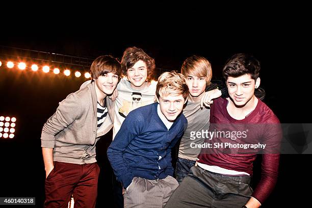 Pop band One Direction are photographed on September 10, 2010 in London, England.
