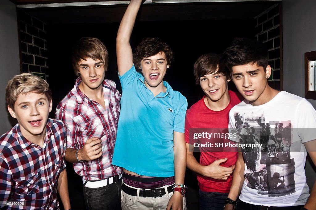 Pop band One Direction are photographed on September 13, 2010 in ...
