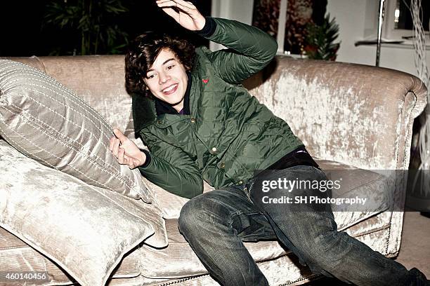 Singer Harry Styles of pop band One Direction is photographed on September 29, 2010 in London, England.