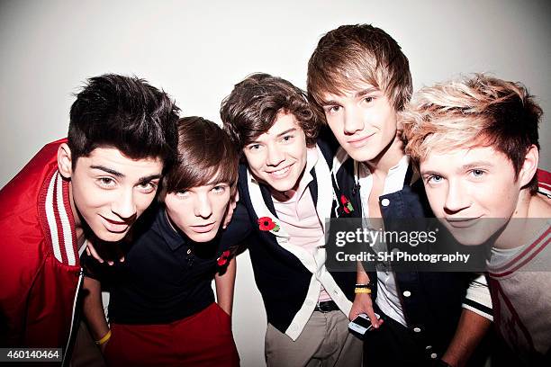 Pop band One Direction are photographed on November 6, 2010 in London, England.