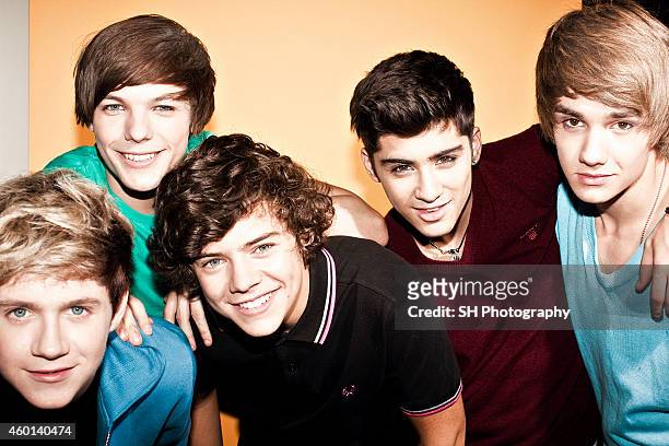 Pop band One Direction are photographed on September 11, 2010 in London, England.