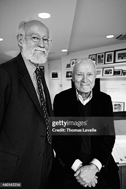 Nicolas et Jerome Seydoux are photographed for Le Film Francais on November 24, 2014 in Paris, France.