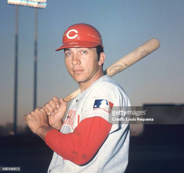 Johnny Bench of the Cincinnati Reds poses for a photo before a National League game against the New York Mets at Shea Stadium in this undated photo.