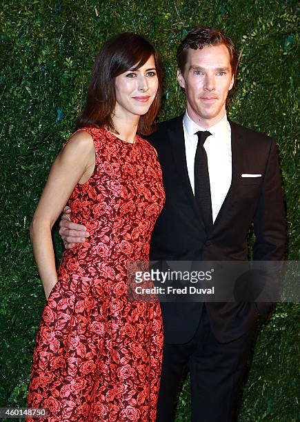 Sophie Hunter and Benedict Cumberbatch attends the 60th London Evening Standard Theatre Awards at London Palladium on November 30, 2014 in London,...