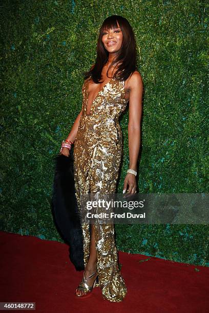 Naomi Campbell attends the 60th London Evening Standard Theatre Awards at London Palladium on November 30, 2014 in London, England.