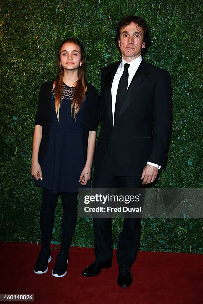 Ben Miles and guest attends the 60th London Evening Standard Theatre Awards at London Palladium on November 30, 2014 in London, England.