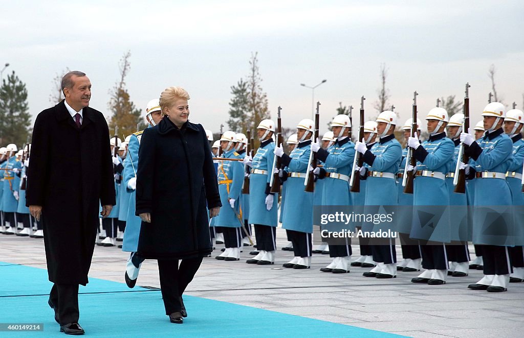 Lithuanian President Dalia Grybauskaite visits Turkey