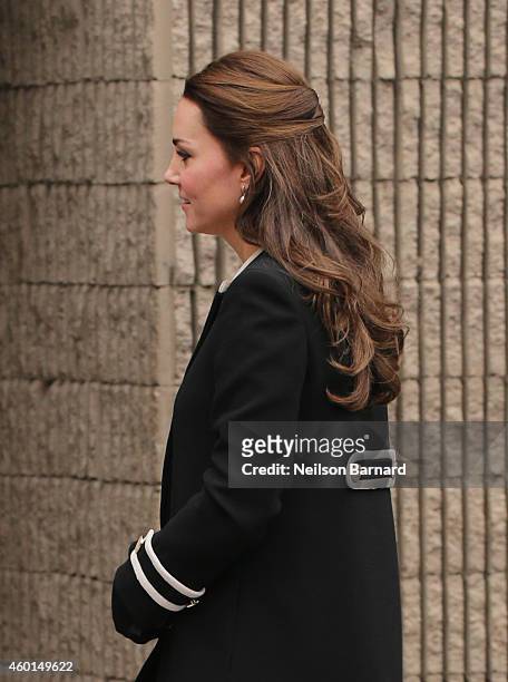 Catherine, Duchess of Cambridge arrives at Northside Center for Child Development during her official two-day visit to the United States on December...