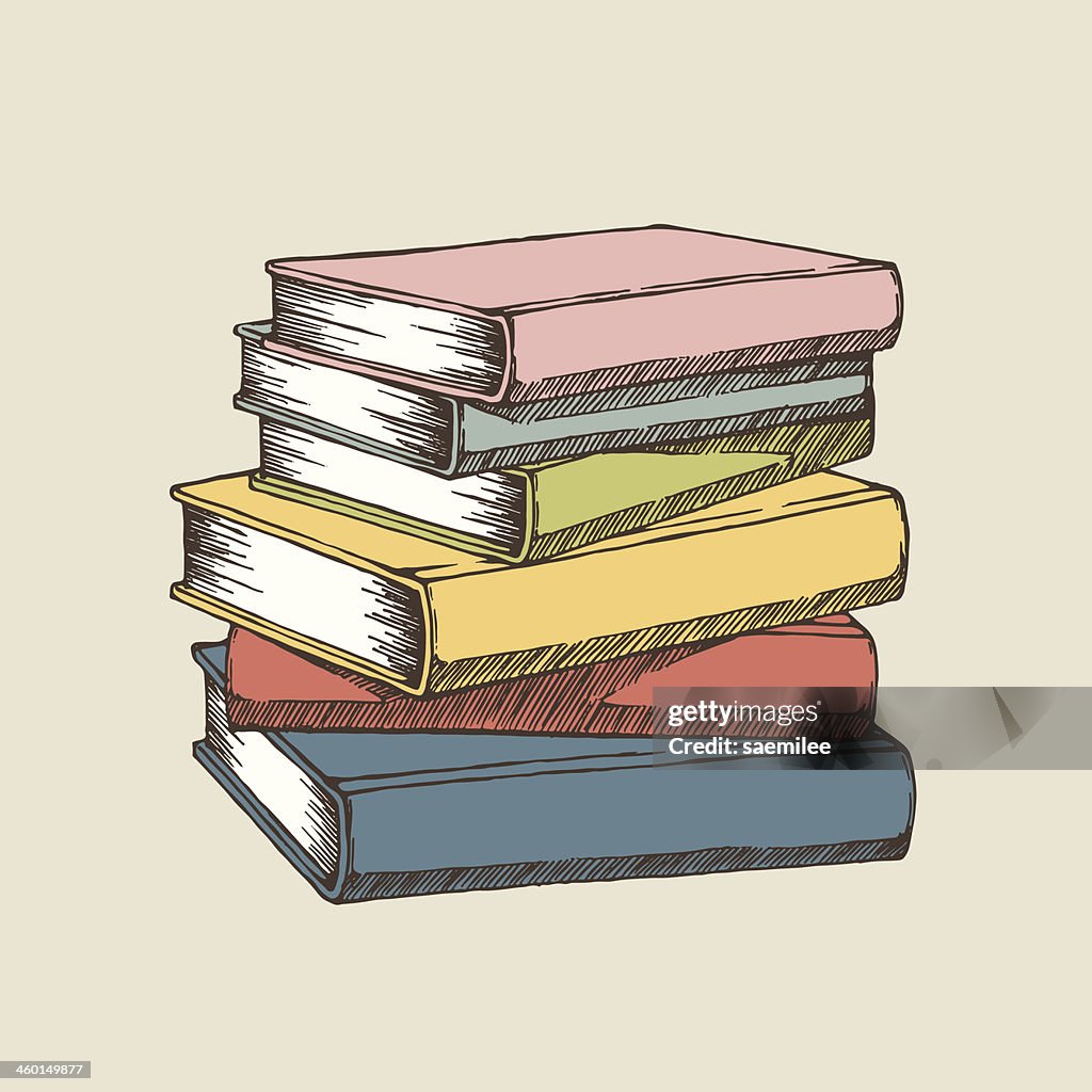 Book Stack Drawin Book Stack Drawing 30,600+ Book Stack Stock Illustrations,