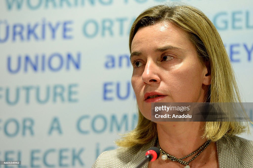 European Commissioners hold press conference in Turkey's Ankara